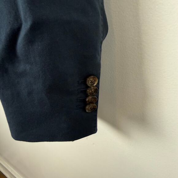 Faherty Reserve Cotton Linen All Season Blazer Navy Blue Sz XXL - Picture 7 of 8